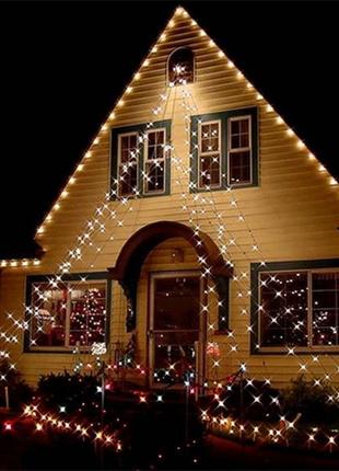 Новогодняя уличная гирлянда бахрома 120 led 5м