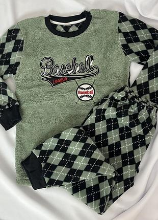 Теплая пижама для мальчика “baseball” турецкого производства