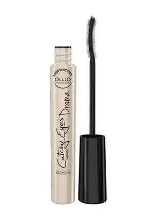 Тушь для ресниц удлиняющая gosh catchy eyes drama mascara 001 extreme black, 10 мл