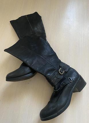 Кожаные модные сапоги ugg