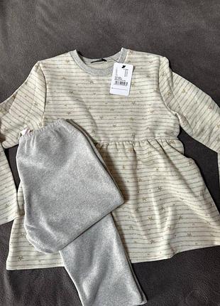 Тепла піжама для дівчинки tezenis 6-7 років