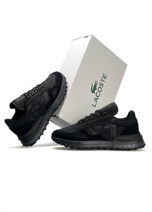 Мужские кроссовки lacoste elite active black