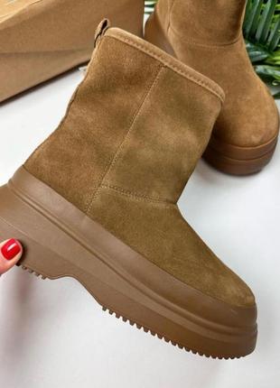 Ботинки угги уггі зимові замшеві зара zara 39