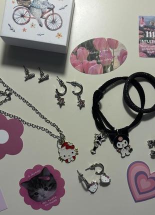Набор украшений hello kitty kuromi my melody