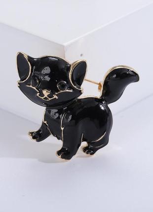 Гарненька брошка котик , кошенятко,кіт ,кицька (к брошь черный кот ,котик , кошечка, котенок)