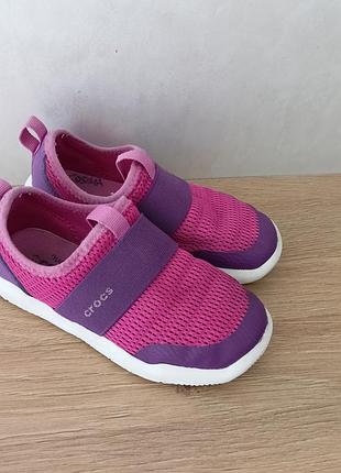Кроссовки сетка crocs 18 см