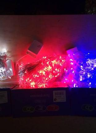 Новогодняя светодиодная гирлянда 300led 18м белый