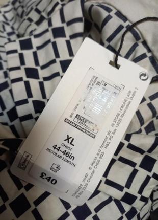 Рубашка с геометрическим кубинским воротником из хлопка5 фото