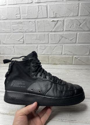 Крутые черные nike air force sf 1 mid