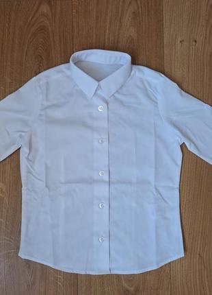 Белая блузка рубашка для девочки