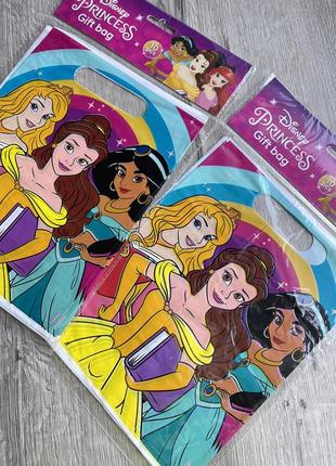 Дитячі пакетики, подарункові пакетики, набір 10шт, принцеси, princess