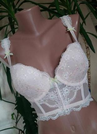 💖 victoria's secret шикарный бюст браллет бра бюстгальтер лиф лифчик корсет косточки гипюр кружево кружевной секси боди пушап пуш ап бралетт бандо