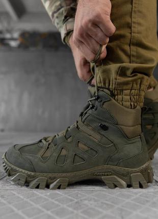 Зимние тактические ботинки weightlessness на флисе olive