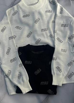 Стильний жіночий светр «miu miu», светр жіночий, теплий светр, трендовий светр 10324 фото