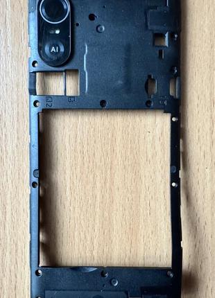 Средняя часть корпуса со стеклом камеры zte blade a31 plus