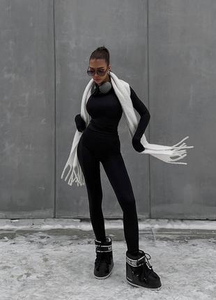 Женский термо костюм ( лонгслив + лосины )