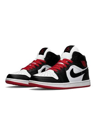🩰женские кроссовки nike air jordan 1 retro hd dub red