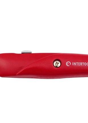 Ніж intertool — трапецієподібний, металевий