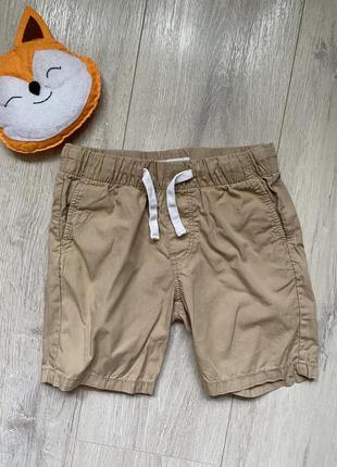 Тонкие коттоновые шорты h&m 3-4 года