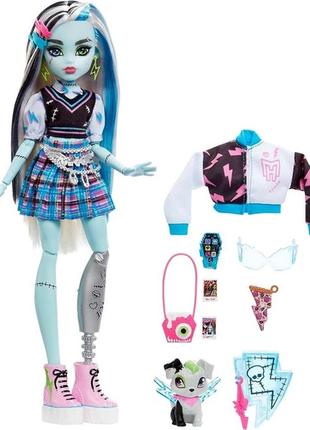 Лялька mattel монстер хай френкі штейн 2022 monster high frankie stein fashion doll