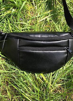 Сумка на пояс. сумка через плече. бананка чоловіча / жіноча. колір чорний|топ ціна|