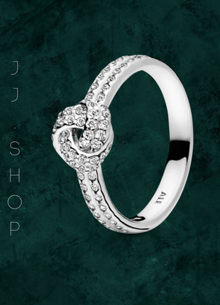 Серебряная кольца pandora «узы любви» 190997cz