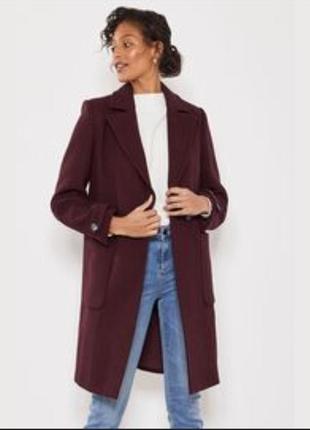 Хит сезона пальто бордовое mint velvet