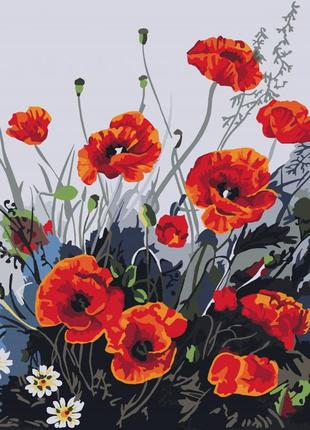 Картина по номерам. art craft "красочные маки" 40*50 см 13105-ac