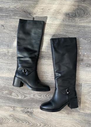Зимние сапоги Джинсы h&m женские темно зеленые
