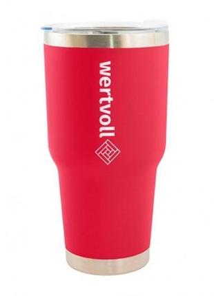 Термокружка mastertool - 900мл yummy красная