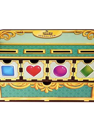 Деревянная настольная игра "фигуры" ubumblebees (псд072) psd072 сортер-комодик