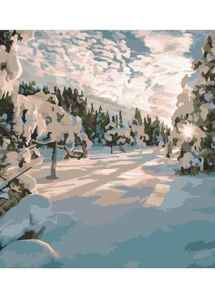 Картина по номерам "зимнее утро" art craft 10586-ac 40х50 см