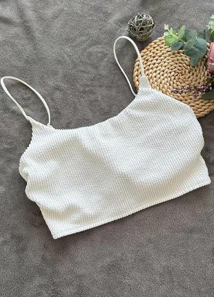 Верх від купальника топ в рубчик