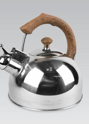 Чайник нержавеющий maestro - 3 л mr-1308 коричневый