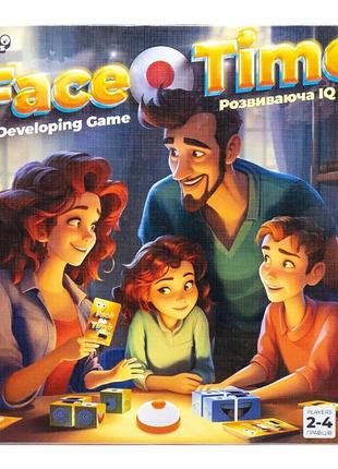 Розвиваюча настільна гра "face time" ft-01-01 з дзвіночком