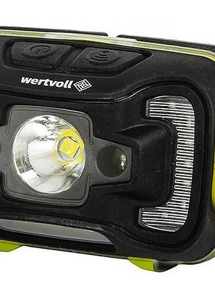 Фонарь налобный vertvoll - 16led (1cob) x 5вт x 6 режимов li-ion