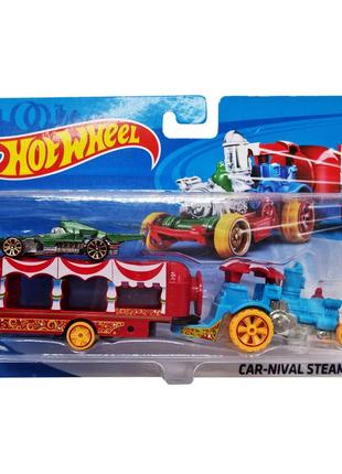 Детский игровой набор машинок t-k937-1(green-2) с трейлером