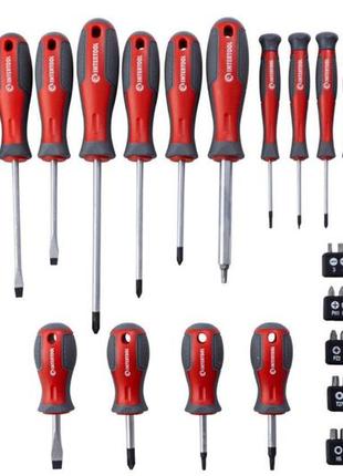 Набор отверток intertool - ph x sl x s x t с битами 70 ед.