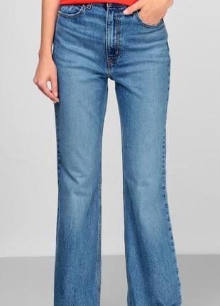Жіночі блакитні джинсиlevi’s 70s high flare оригінал