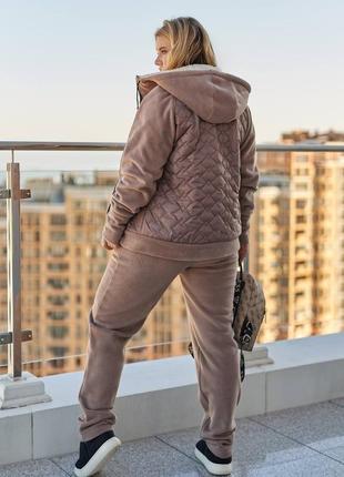 Стильний якісний і теплий прогулянковий костюм двійка4 фото