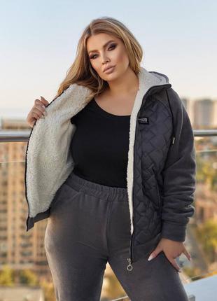 Стильний якісний і теплий прогулянковий костюм двійка5 фото