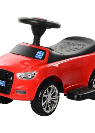 Дитяча каталка-толокар m 3503a-3 червоний, з батьківською ручкою