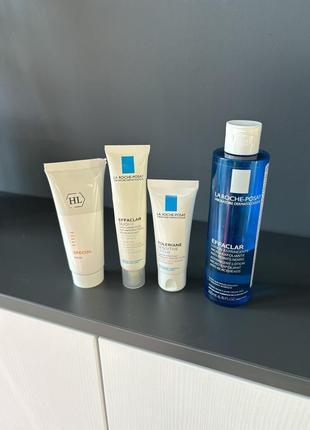La roche posay effaclar duo, toleriane / holy land маска
