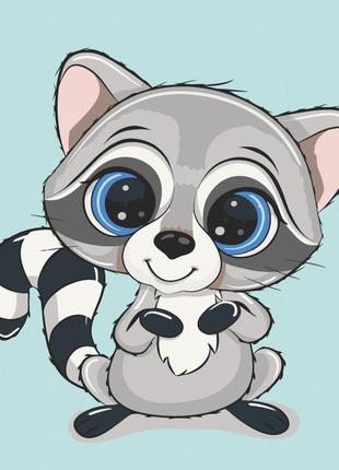 Картина за номерами "єнотик" art craft 15091-ac 30х30 см