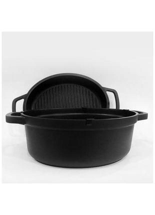 Кастрюля антипригарная maestro - 260 x 210мм x 3,3л с крышкой-сковородкой