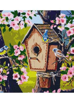 Картина по номерам "новоселье для птиц" ©александр закусилов идейка kho6507 40х50 см