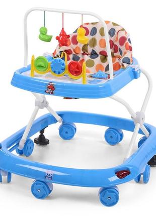Ходунки дитячі m 0541c-1 з підвісками, синій