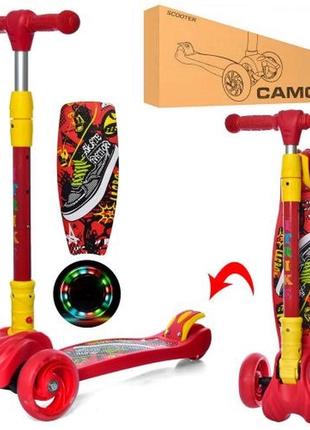 Самокат детский maxi itrike jr3-060-11-r складной