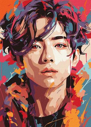 Картина по номерам "игра цветов" kho8395 30x40 см