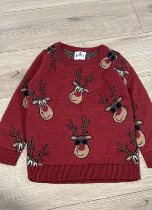 Светер новогодний 98-104